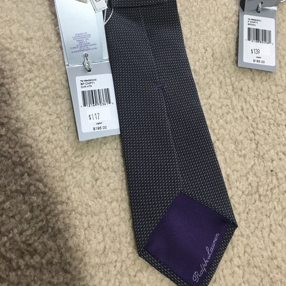 Men’s Polo Ralph Lauren purple label tie set